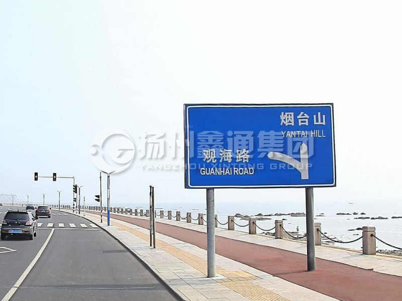BZG-015，交通標(biāo)志桿，雙柱標(biāo)志桿