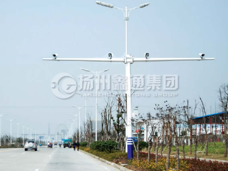 DJG-004，電子警察桿，T型八棱電警桿